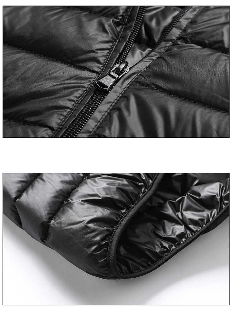 Men's Sleeveless Puffer Jacket 2023 New Autumn Spring Lightweight Water-Resistant Packable Men Down Vest Coat