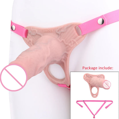 ANOSX Multi-styles Penis Sleeve Realistic Dildo Sheath Silicone Male Chastity Cage With Lockable Secure Chastity Belt BDSM Toy