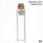 Pet Fur Keepsake Clear Glass Bottle Sealed Cork Stopper Glitter Paw Pendant for Dog Cat Loss Memorial Gift