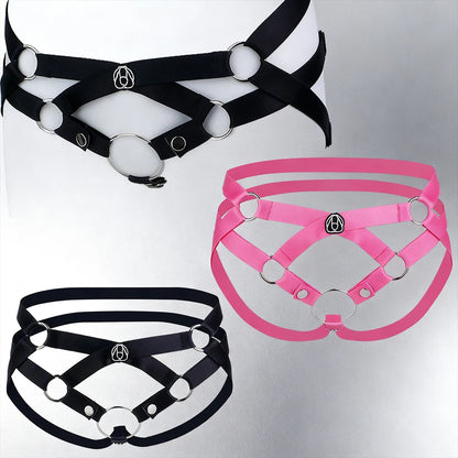 SMMQ Seaxy Men Adjustable Elastic Belt Chastity Cage Support Strap BDSM Underwear For Sissy Adult Game Accessories 18+