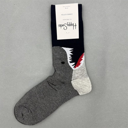 Cotton Happy Socks Men's Classic Crew Sock Shoe Size 10 - 13 Soft
