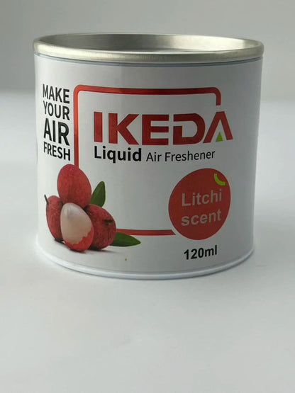 IKEDA 120ml Strawberry Air Freshener Liquid, Long Lasting Car Fragrance, Home Office Deodorizer, Eliminates Cigarette Pet Food O