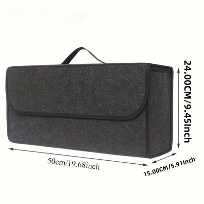 1 Fabric Pack Car Trunk Organizer Foldable ergonomic handle for SUVs/sedans/trucks durable fabric