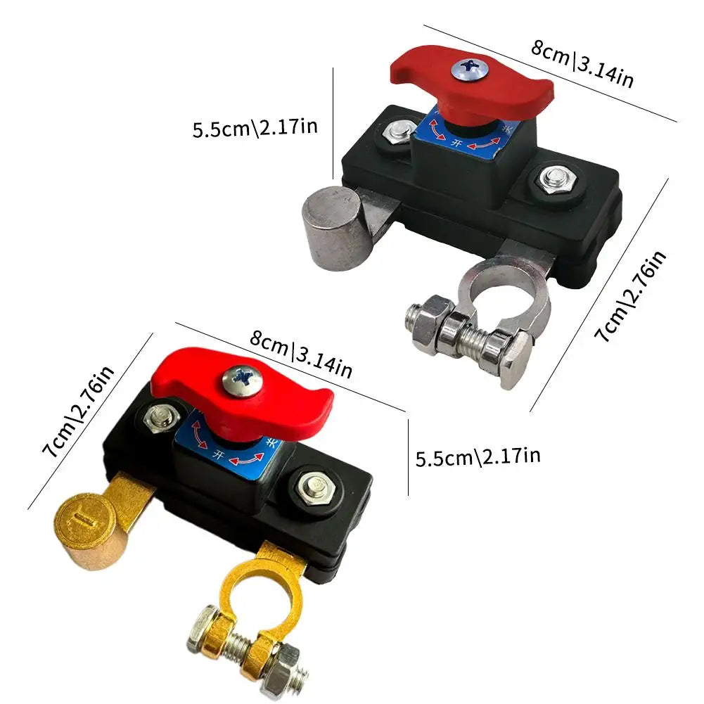 12/24V Car Battery Disconnect Switch Manual Automatic Circuit Breaker Anti-Power Off Leakage Protector Universal Auto Parts