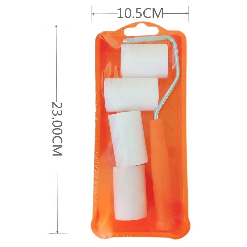 2 Inch Small Paint Roller Kit High-Density Foam Paint Roller Paint Tray Liner For Wall Painting Tools