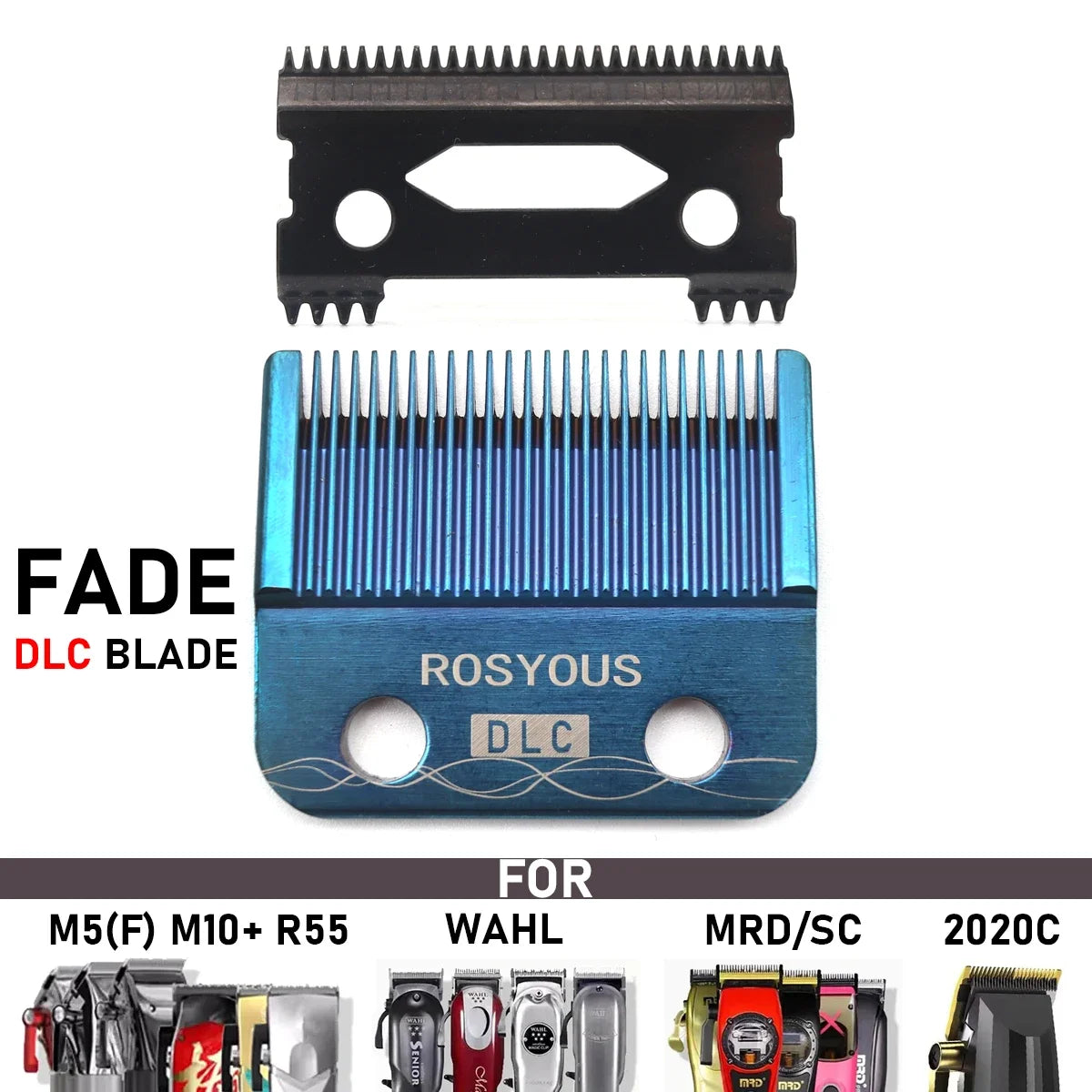 Professional Hair Clipper Accessories for Madeshow/WAHL/MRD/Gamma/SC/JRL KM-90-4 DLC FADE Special Blade Replacement Cutter Head