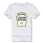 Red Ketchup Yellow Mustard DIY Costume Matching Couples Groups Halloween T-Shirt Gifts Lazy Easy Condiments Costumes Couple Tops