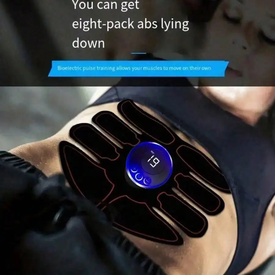 USB Charging EMS Abdominal Muscle Stimulator for Men Fitness ABS Arm Training Patches Home Muscle Exercise Equipment