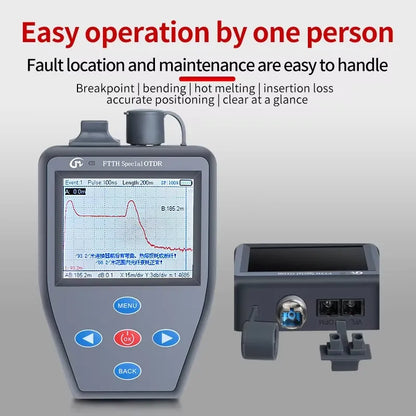 YOUYSI  4 in 1 FTTH OTDR Mini Optical Power Meter Stable light source VFL Multifunction can Test Active Fiber OTDR YYS-306N