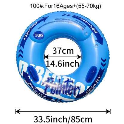 Double Balloon Inflatable Swimming Ring，Beach toys Pool Floaties for Adults,Swim Inner Tube for Pool
