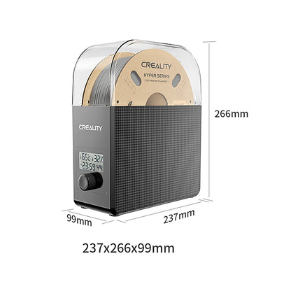 Creality Filament Dryer Box 2.0 360° Hot-air Heating 1.75mm / 2.85mm Filaments Support 24 Hours Timer Real-time Humidity