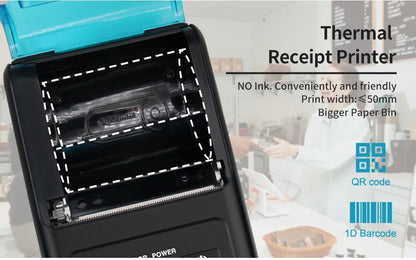 Milestone Portable Mini Wireless Thermal Printer Bluetooth Android Receipt Printing 58mm Office  Android Receipt Printer Epson p