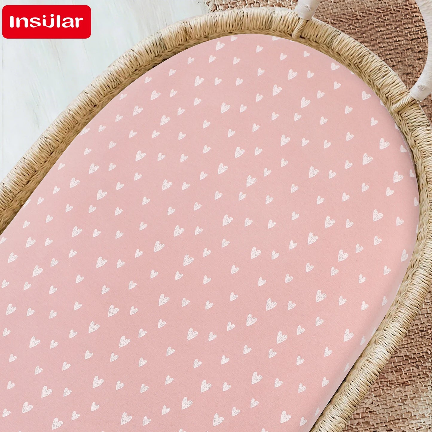 Cartoon Printed Crib Sheet Set Baby Bedding Toddler Mattress & Changing Pad Cover Polyester Cotton Fitted Bassinet Sheets