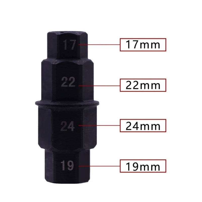 652F 17mm 19mm 22mm 24mm Motorcycle Front Spindle Allens Key Socket Tool