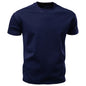 AIOPESON Men's Cotton O-Neck T-Shirt Soft Touch Comfortable Solid Color 8 Options Breathable Lightweight Casual Daily Tee