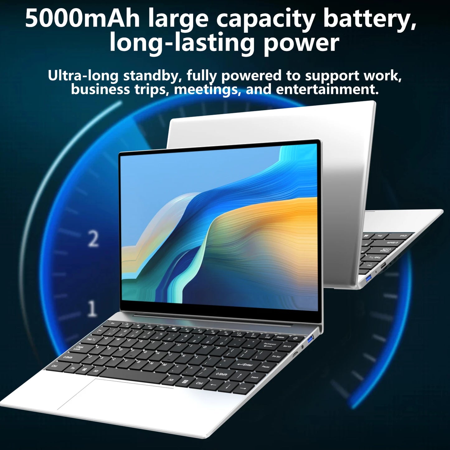 LENO 14.1"Ultra Slim Laptop Windows11 Intel 4405U 16GB 2TB SSD Gamer Notebook 1920*1080 Display Office Study Gaming Computer PC