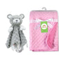 Custom Name Baby Blanket Personalized Baby Shower Gift Soft Minky Dot 2-in-1 Blanket & Lovey Set for Boys Girls