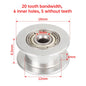 GT2 Idler Timing Pulley 16-tooth 20-Teeth with 3mm or 5mm Bore with Bearings for 3D Printer Parts Timing Belt 6mm 10mm
