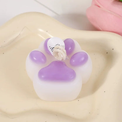 Cat Paw Shaped Scented Candle Handmade Decor For Pet Birthday Valentine Wedding Souvenir Diy Home Party Ornament Gift
