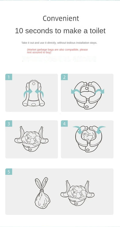 Children's Foldable Potty Training Seat Easy To Clean Toilet Seat Boys and Girls Birthday Gift Portable Travel Baby Potty