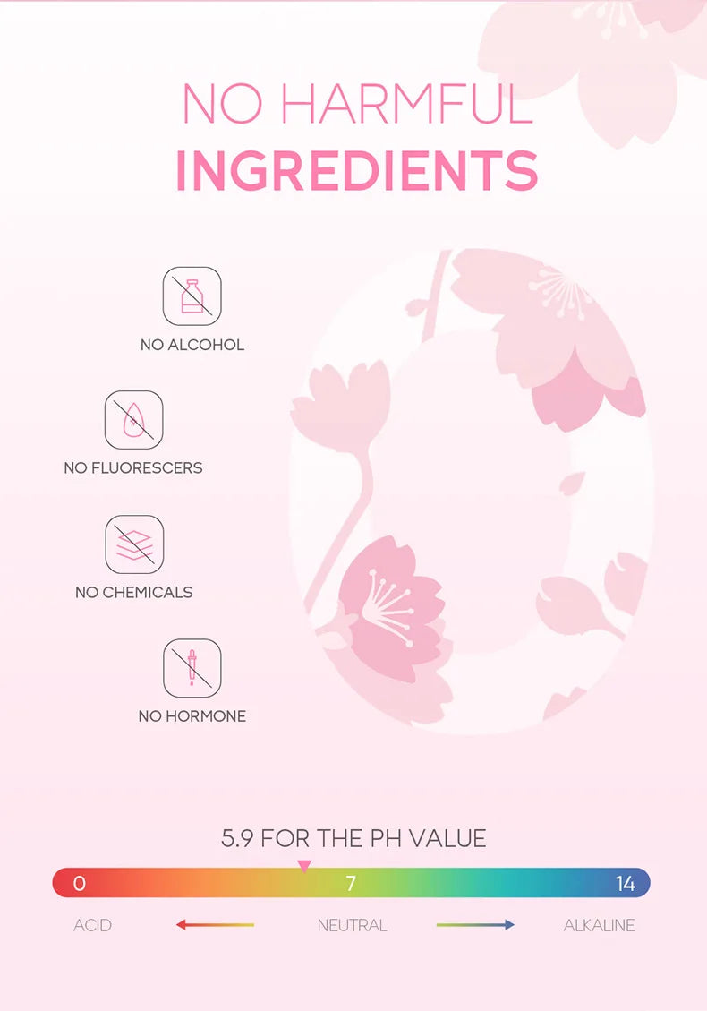 40pcs Face Skin Care Set Cherry Blossom Essence Moisturizing Cream & Collagen Eye Cream & Face Toner & Cleanser Portable Kit