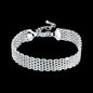 Fine 925 Sterling Silver Noble Nice Chain Solid Bracelet for Women Men Charms Party Gift Wedding Fashion Jewelry Hot Model