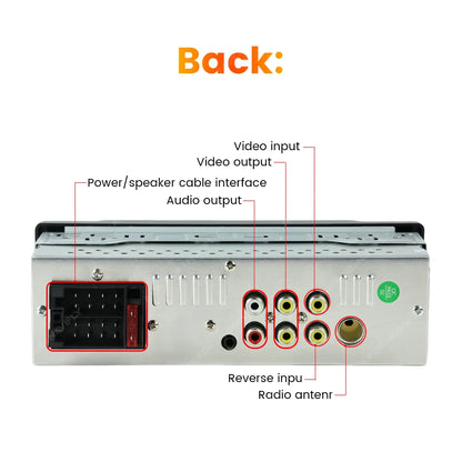 MEKEDE 6.86 Inch 1Din Carplay Android Auto Car Radio Multimedia Video MP5 Player With BT FM Stereo USB Type-C Plug Autoradio