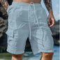 Men Loose Cargo Shorts With Pockets Fashion Beach Streetwear Sports Casual Shorts Running Short Pants