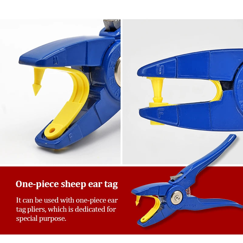 Livestock Animal Goat Ear Tag Pliers Dog Rabbits Sheep Ear Tags Nylon Material Sheep Laser Ear Tag No.001-100