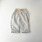 Children's Clothing Linen Cotton Shorts Summer Girls Boys Stripe Pants Kids Baby Casual Vintage Loose Short Pant Girl Clothes