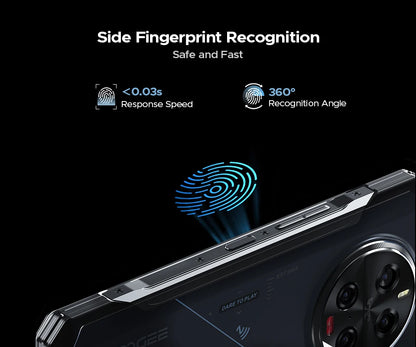 Global Version DOOGEE V40 Pro 5G Rugged Phone 6.78" Display 16GB+512GB Dimensity 7300 200MP AI Camera 8680mAh 33W Fast Charger