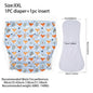 Ice Silk Adult Cloth Disaper Waterproof Old Man's Diaper Pants Reusable Diapers Trouser Pocket Anti-leak Breathable Nappy Pads