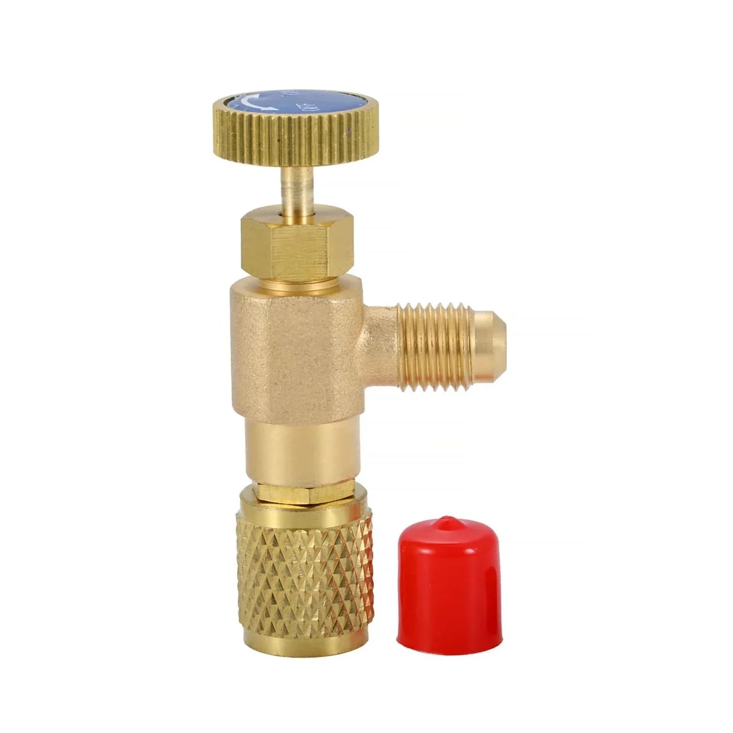 Air Conditioning Refrigerant Safety Valve R410A R22 1/4" 5/16" Refrigeration Charging Safety Liquid Adapter Hand Tool Parts
