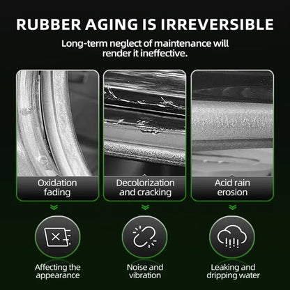 75ml Car Rubber Conditioner Rubber Strip Maintenance Agent Softening Agent Eliminates Noise Rubber Cleaner For Car SUV Vehicle