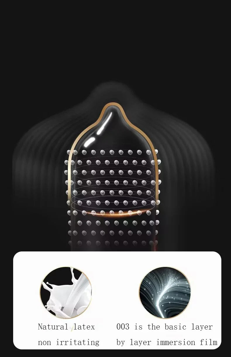 10pcs 9x PERSONAGE Extra Thick Ejaculation Dotted Condoms Physical Delay Smooth Lubrication Intimate Sex Toys Adult Goods