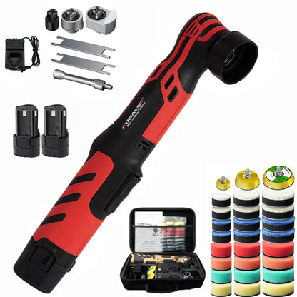 12V Car Waxing Polishing Sanding Machine Wireless Car Paint Scratch Repair Windscreen Glass Oil Film Remove Machine Leather Care