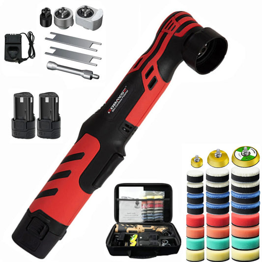 12V Car Waxing Polishing Sanding Machine Wireless Car Paint Scratch Repair Windscreen Glass Oil Film Remove Machine Leather Care