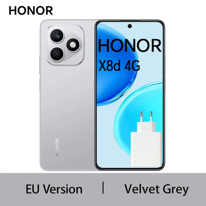 HONOR X8d EU version smartphoneSnapdragon 6s 4G Gen 2  6.77" AMOLED 7000mAh battery 45W super fast charging 108MP high-definition main camera IP65