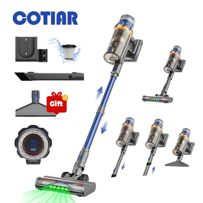 COTIAR S25 Cordless Vacuum Cleaner 650W 60kPa Strong Suction 70 Mins Runtime Handheld Home Appliance Portable Removable Battery