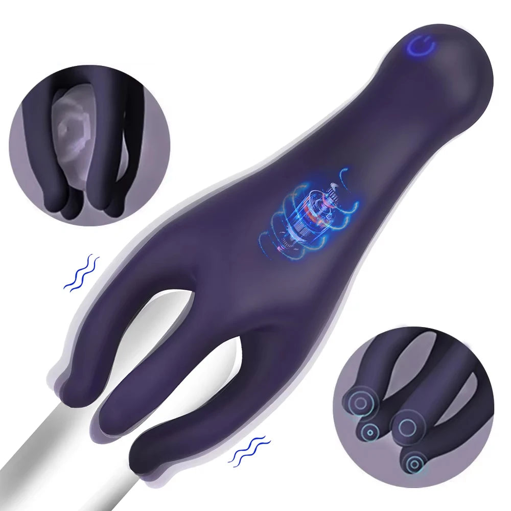 Sex Glans Trainer Penis Massage Male Masturbator 10 Speed Vibrating Glans Vibrator Sex Toys for Men Lasting Delay Endurance Exer