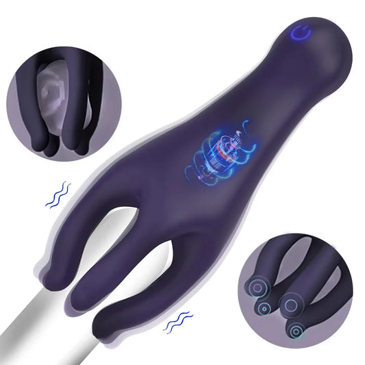 Sex Glans Trainer Penis Massage Male Masturbator 10 Speed Vibrating Glans Vibrator Sex Toys for Men Lasting Delay Endurance Exer