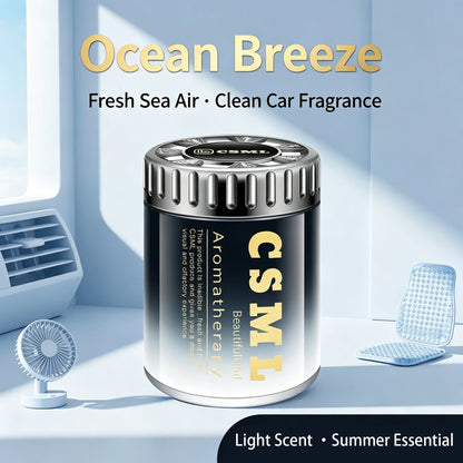 2026 New Gardenia Triumphal‑Arch Car Air Freshener, Solid Balm Car Perfume, Long‑Lasting Car Fragrance for Men & Women