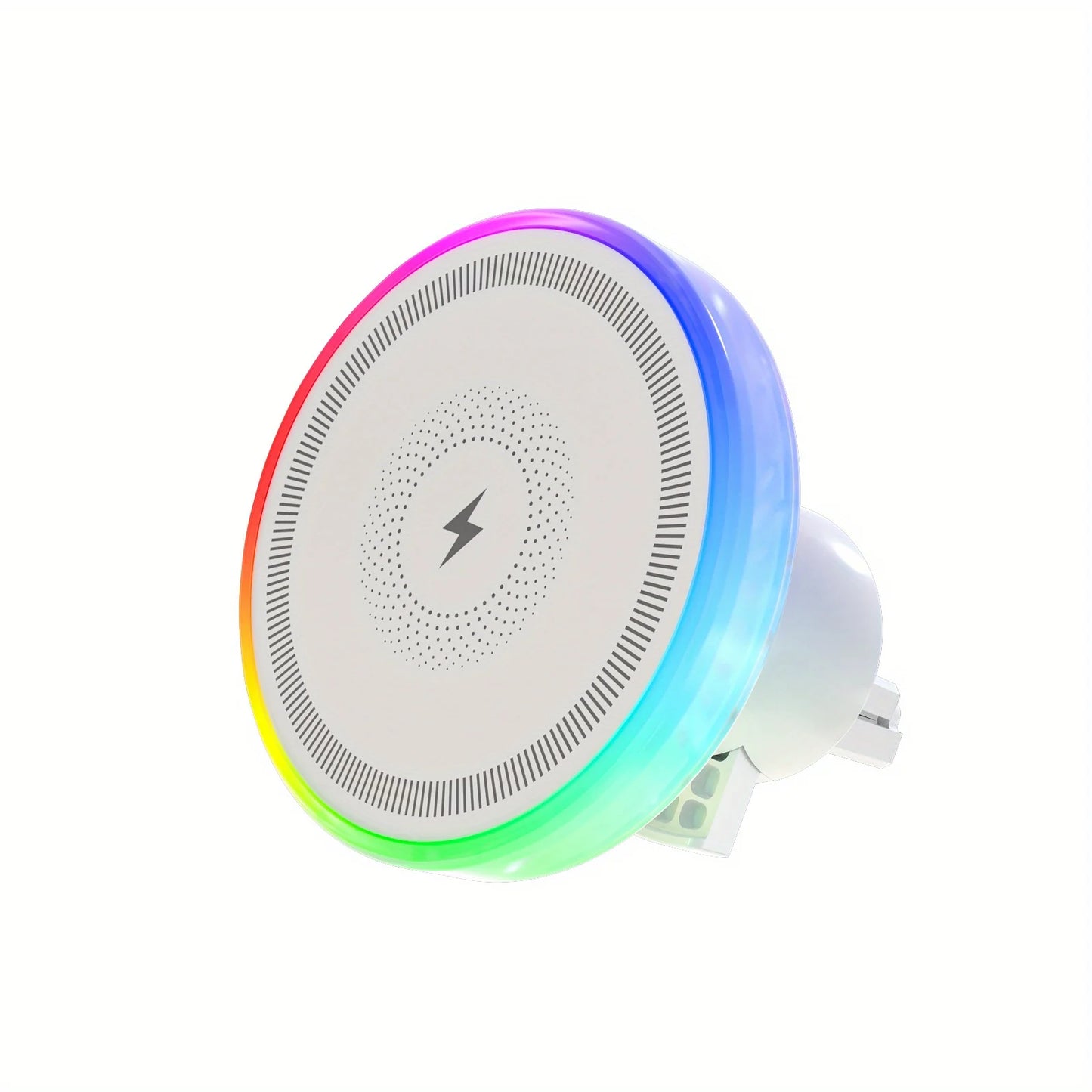 RGB Light Car Magnetic Phone Holder Air Vent Stand Wireless Charger For Magsafe iPhone 16 15 14 13 12 Pro Max Fast Charging Dock
