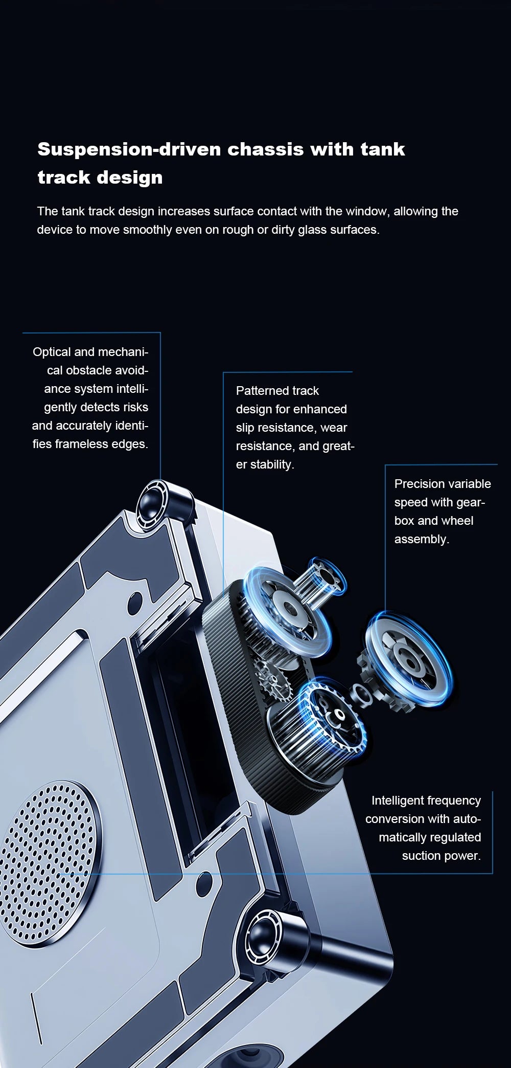 Robot Window Cleaner Liectroux S11,9000Pa Strong Suction, 4-Way Water Spray, Floating Scraping Tech, Smart Memory,APP Control