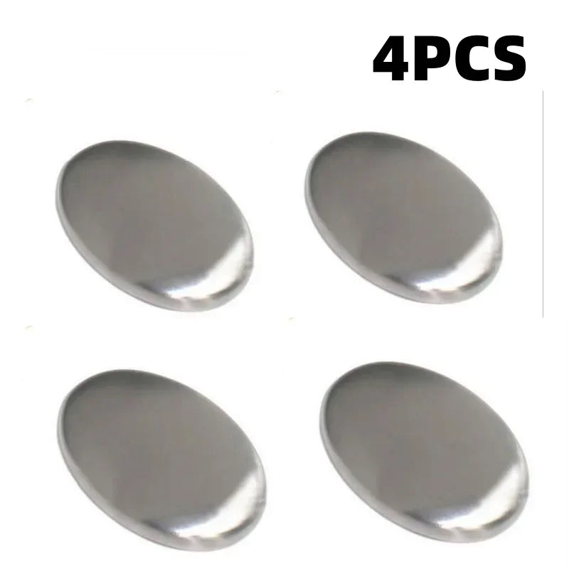 New Oval Hand Washer 304 Stainless Steel Deodorant Soap Metal Soap for Deodorizing Cleaning Kitchen Tools and Odor Removal