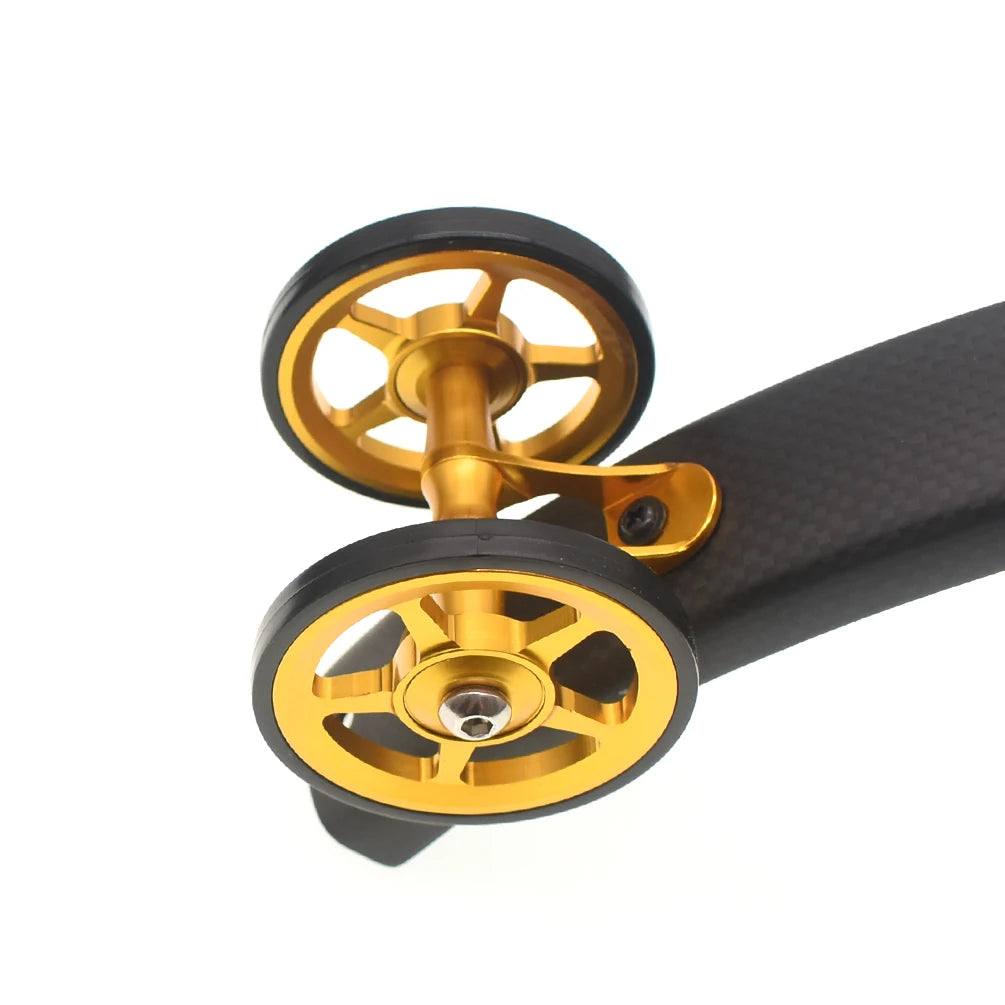 TWTOPSE dviračio lengvoji padanga sparnų ratukas, skirtas Brompton sulankstomam dviračiui, purvasaugio ratas, dvigubas AL7075 CNC A C linija 77g 60mm