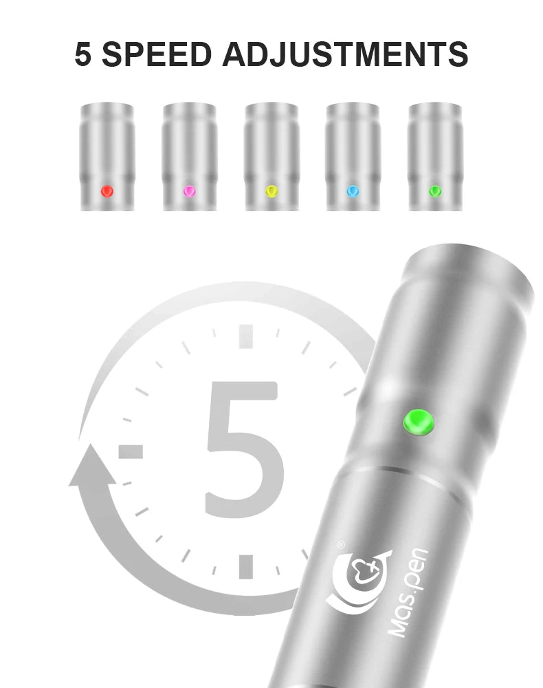 Microneedling Pen Electric Derma Pen With 12 Replacement Dermapen 36Pin Cartridges Adjustable Microneedle Professional Dermapen
