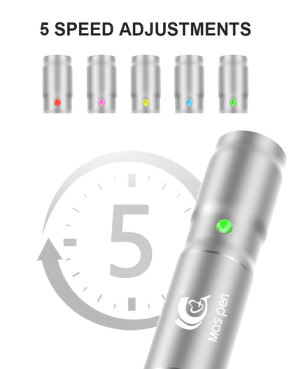 Microneedling Pen Electric Derma Pen With 12 Replacement Dermapen 36Pin Cartridges Adjustable Microneedle Professional Dermapen