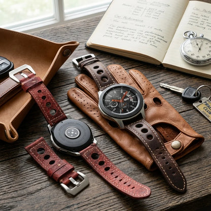 Cowhide Watch Strap Bracelet Vintage Genuine Leather 20mm 22mm 24mm Watchband Women Men Fashion Watch Band Belt With Pin Buckle