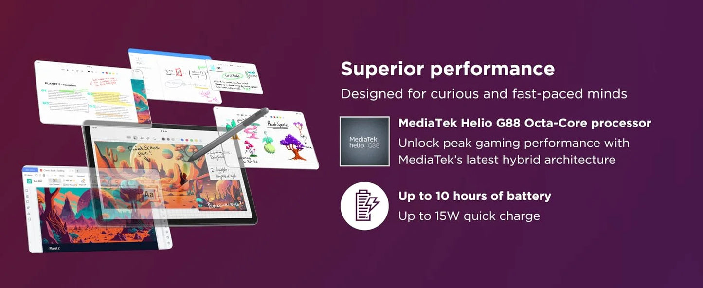 Global ROM Lenovo Tab M11 K10 11” 90Hz Display Android 13 L1 MediaTek Helio G88 8GB/128GB 7040mAh Battery 4G LTE Tablet 2025